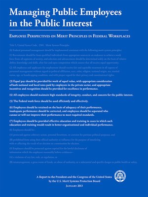cover image of Managing Public Employees in the Public Interest